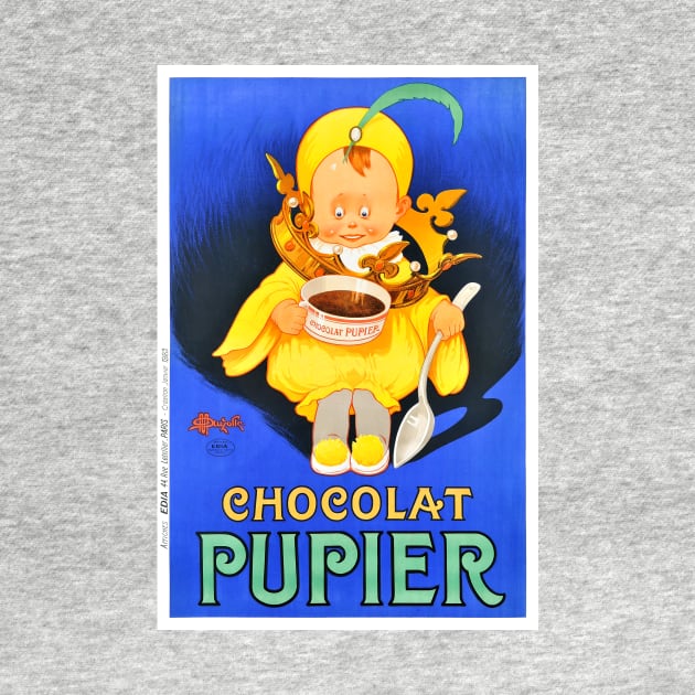 Vintage Advertising Poster Chocolat Pupier by vintagetreasure